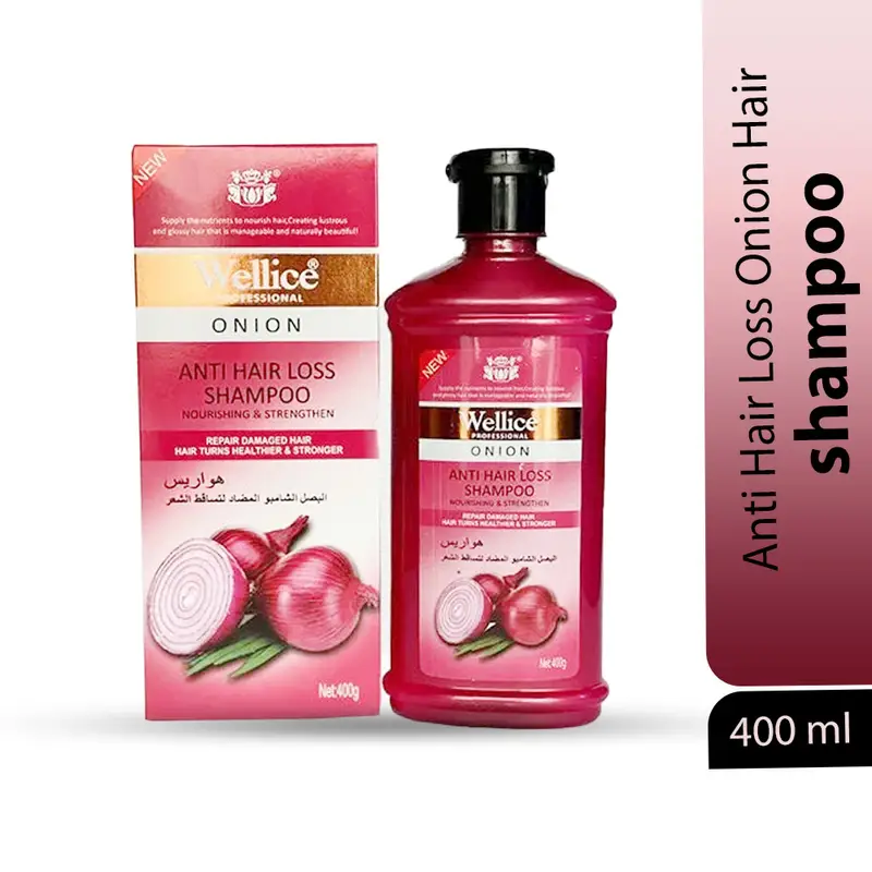 Wellice Professional Onion Anti Hair Loss Shampoo . Nourishing & Strengthening