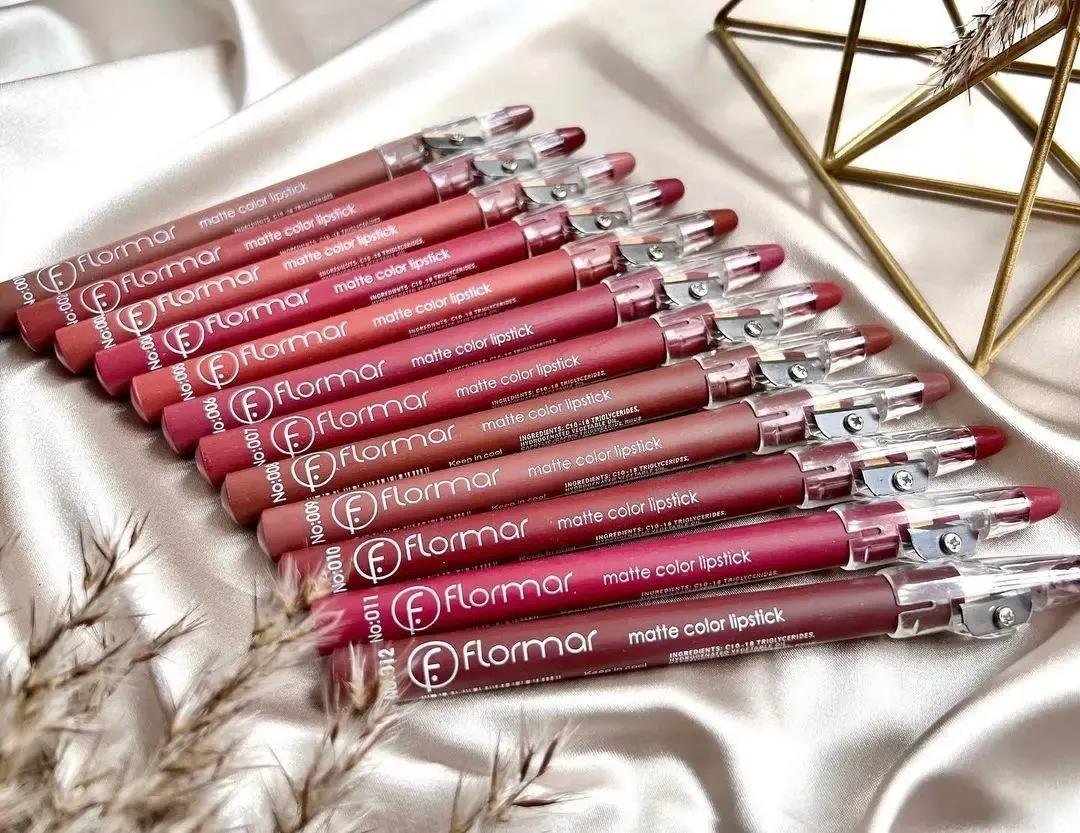 Flormar 12 pcs Waterproof Matte Lip Pencils – Long-Lasting - Image 4