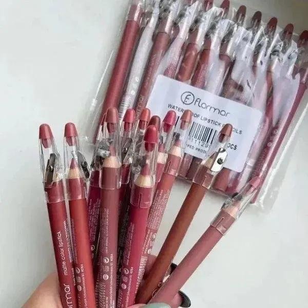 Flormar 12 pcs Waterproof Matte Lip Pencils – Long-Lasting - Image 8