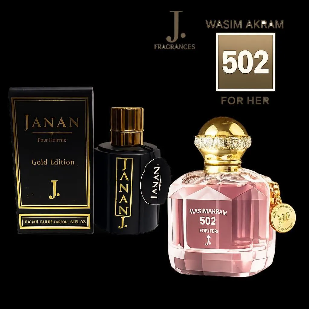 Perfume Set 502 Wasim Akram & Janan Gold - Image 4