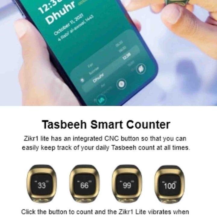 Smart Digital Tasbih Zikr Ring ( World's First )
